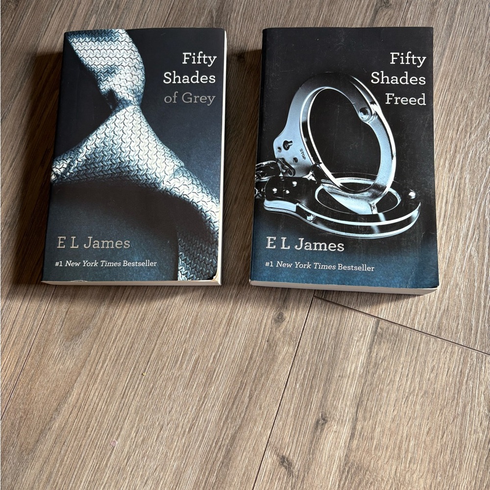 Set of 2 Fifty Shades of Grey by E L James book set